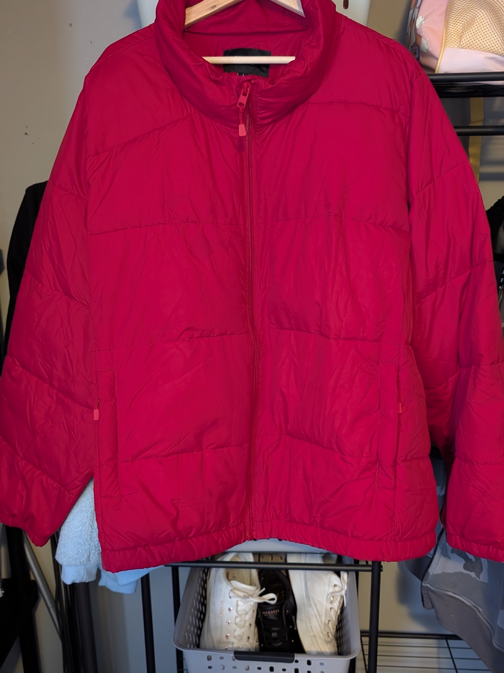 torrid Bright Red Quilted Puffer Jacket